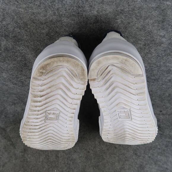 Fila Shoes Big Kids 7 Classic Kicks Sneakers Athletic Trainer White Canvas Retro - Picture 11 of 11